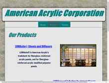 Tablet Screenshot of americanacrylic.com